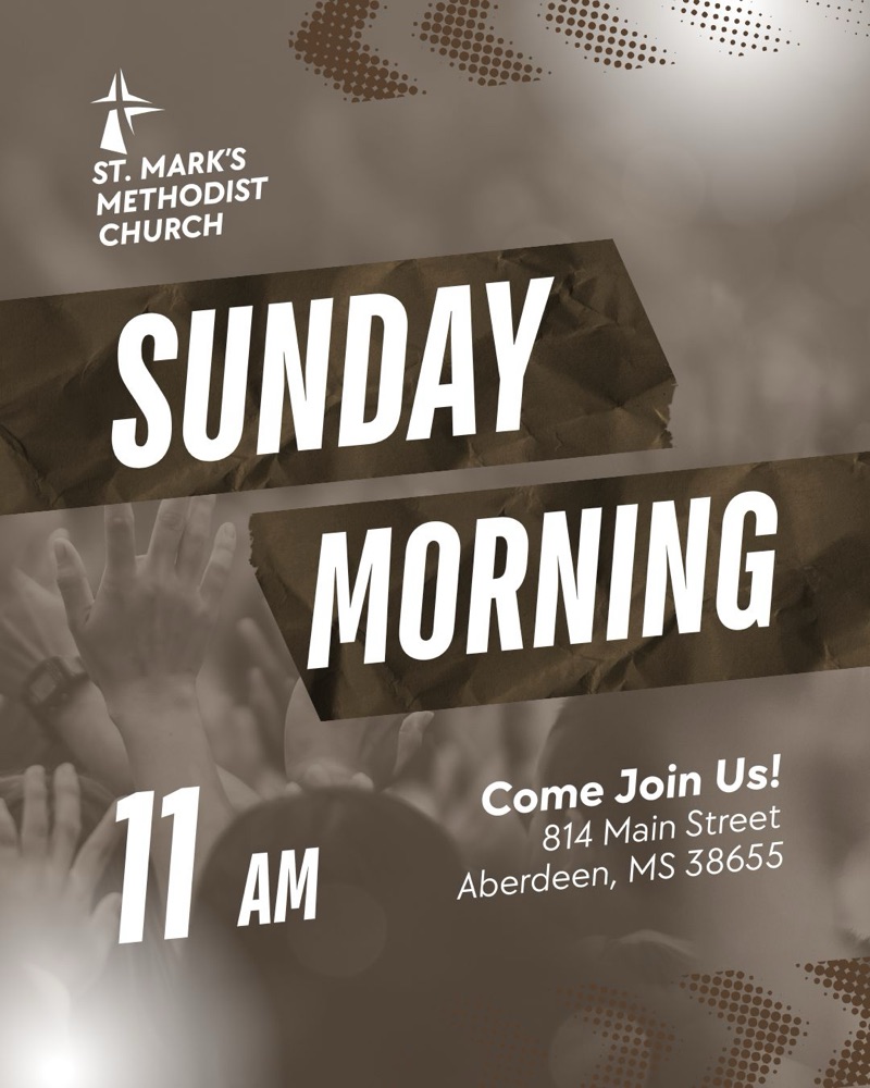 Sunday Morning service invitation graphic